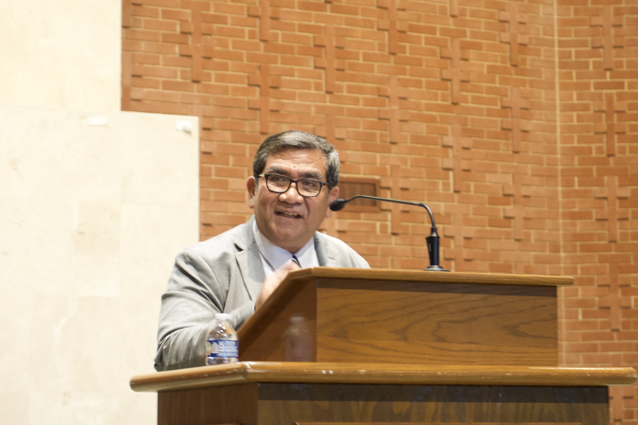 Rev. Anton Tarigan speaking at Immanuel Community Church